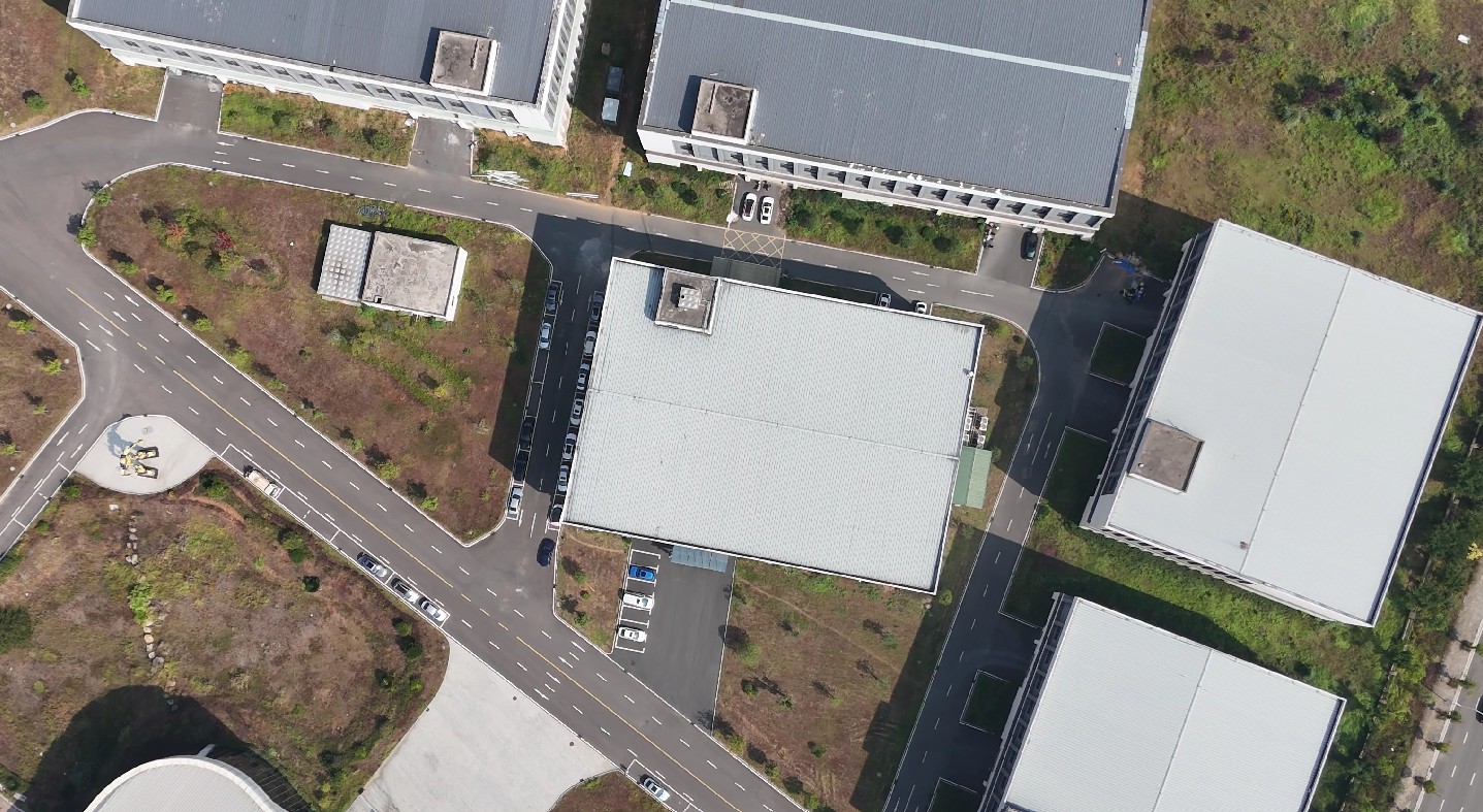 Aerial view of the camemake factory